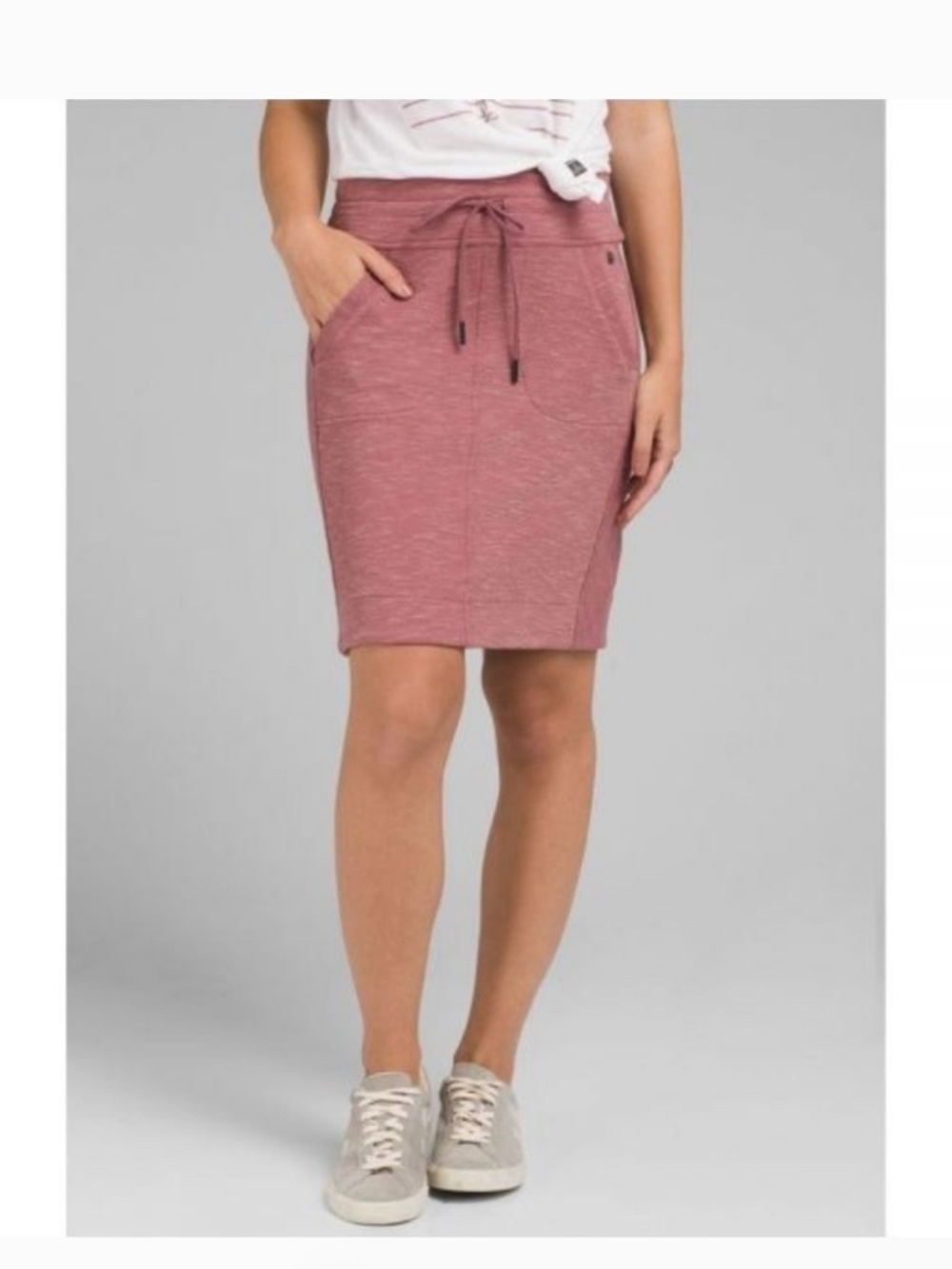 Prana Sunrise Perfect Pencil Skirt Mauve Athletic Knee Length Extra Small (XS)